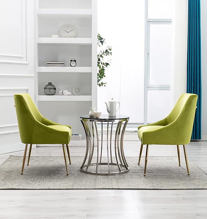 Velvet Dining Chairs, Furniture Collection Modern Contemporary Upholstered - Image 5