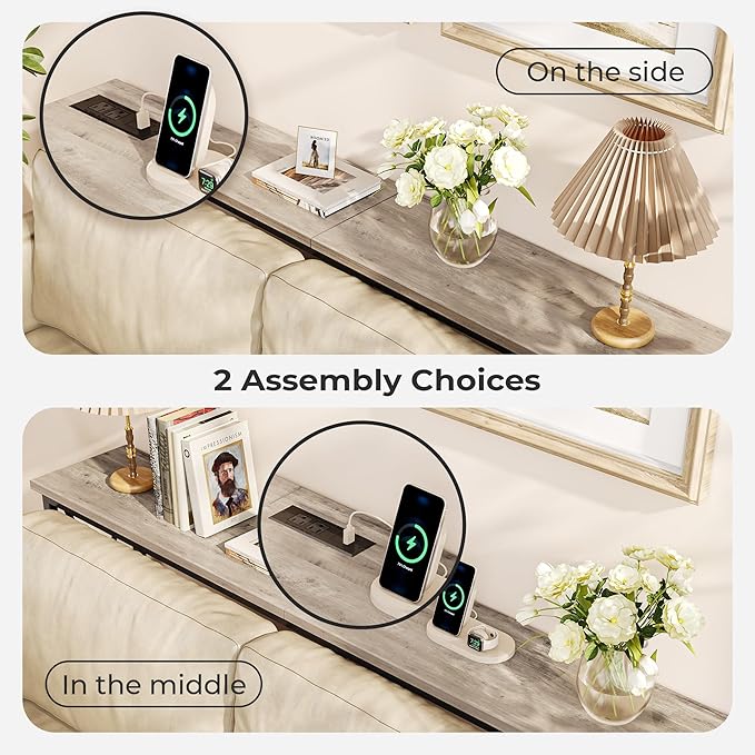 SUPERJARE 70 Inch Console Table - Image 5