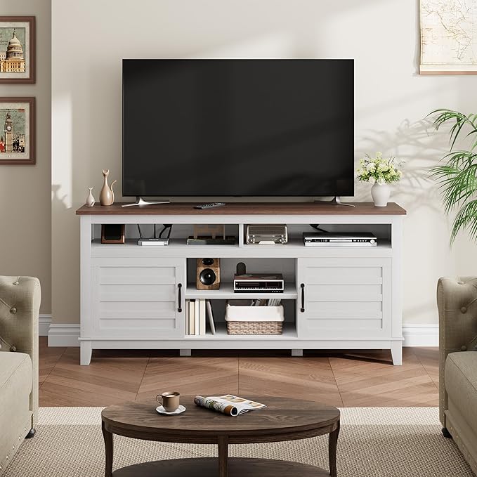 GarveeHome TV Stand for 63 in, Entertainment Center - Image 5