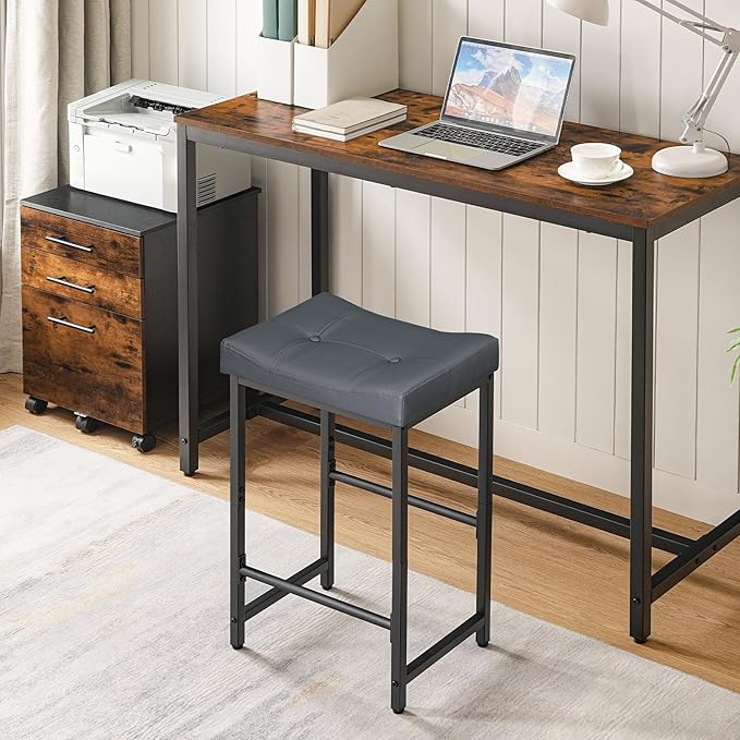 HOOBRO Barstools, 25.4" Saddle Stools - Image 3