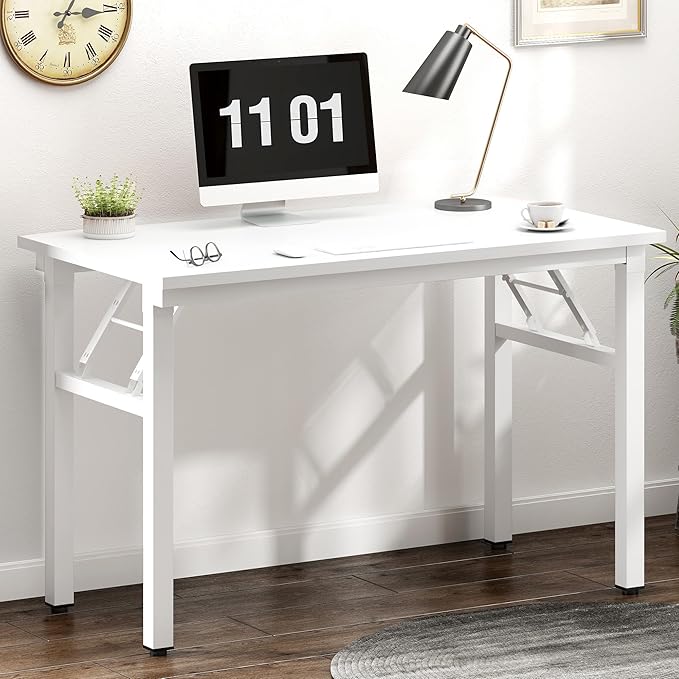 Need 39.4 inch Computer Desk for Small Space Small Folding Table Small Writing - Image 2