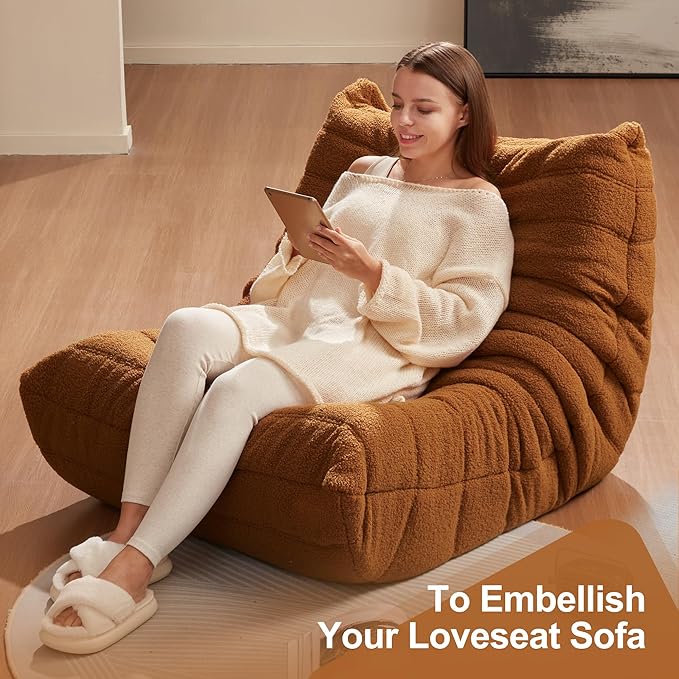 Bean Bag Chairs for Adults Giant Bean Bag Chair Memory Foam BeanBag Chair Big - Image 6