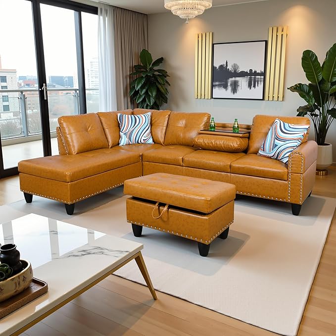 97.5" Oversized Sectional Couch, L Shaped Couch by LynginsCreativeLife