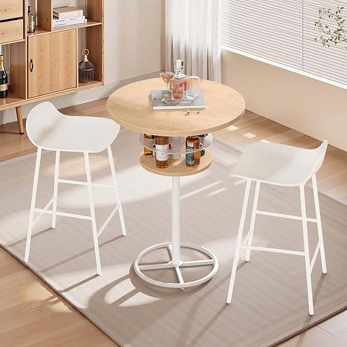 VECELO 36” High Top Bar Table, Sturdy Frame - Image 2
