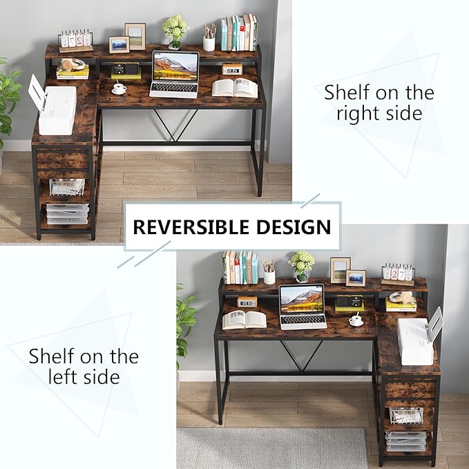 Tribesigns Reversible L Shaped Desk - Image 4