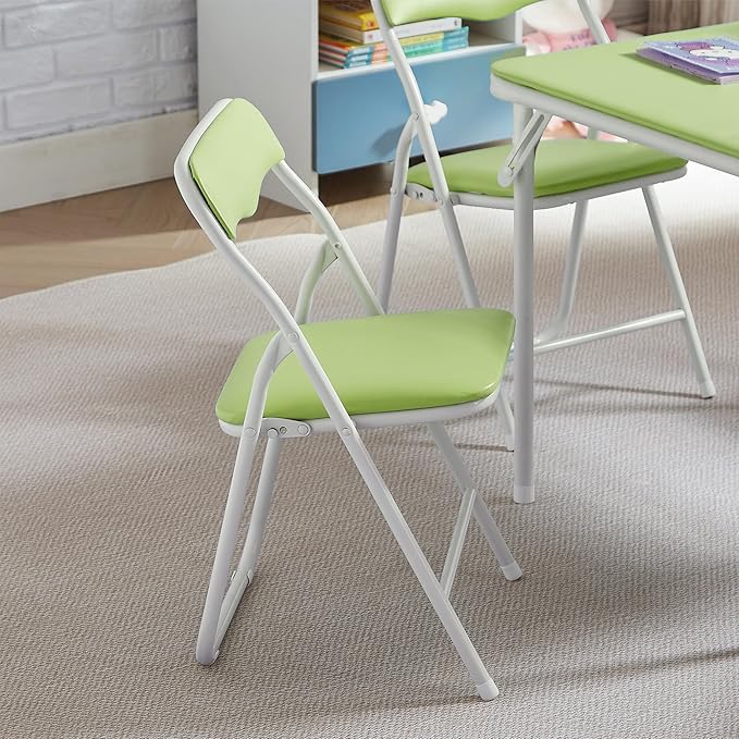 VECELO Kids Folding Activity Table and Chair Set, - Image 6