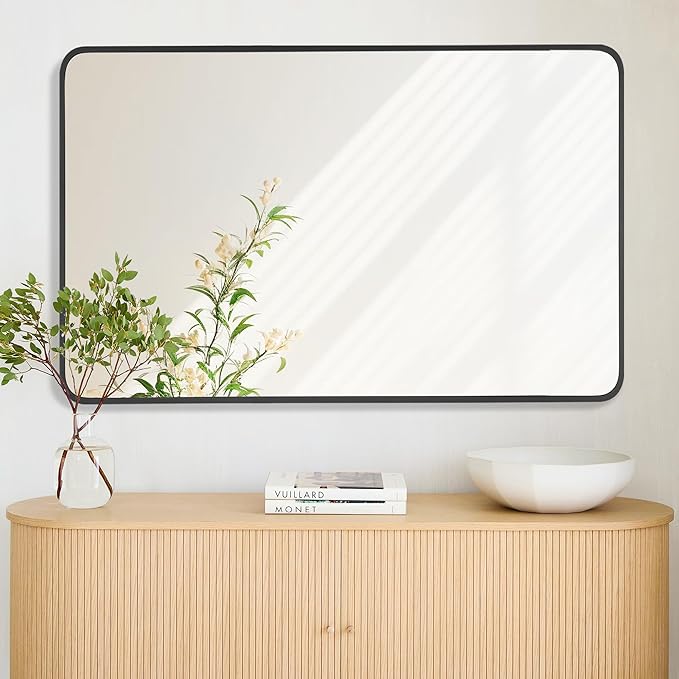 30x48 Inch Rectangle Bathroom Mirror - Image 2