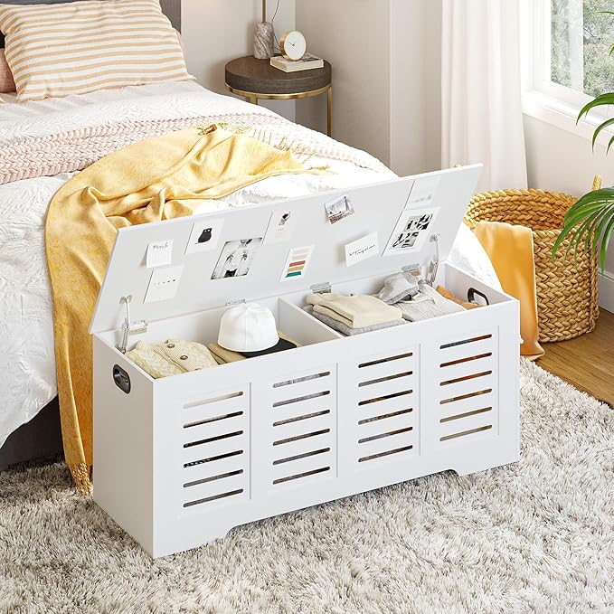 DINZI LVJ Storage Chest, 47.3” Wooden Toy Box - Image 6