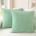 CaliTime Throw Pillow Covers Decorative 18 X 18 Inches Pack of 2 Cozy Chenille by CaliTime