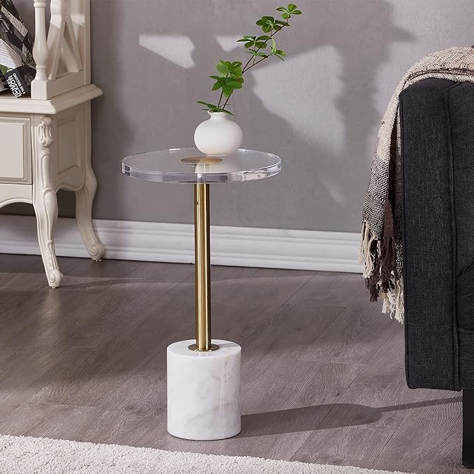 LIKENOW Furniture Acrylic Side Table, Office | Modern Nightstand - Image 6