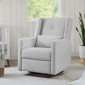 Upholstered Recliner Swivel Glider Nursery Chair Reclining Performance Fabric by Kislot