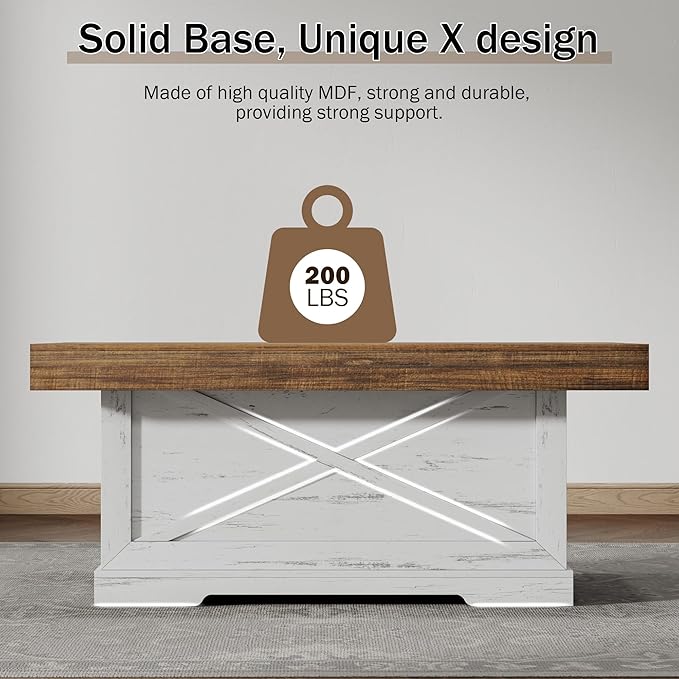Coffee Table 39 in Farmhouse Center Table - Image 4
