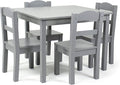 Humble Crew Kids Wooden Table and 4 Chairs Set, and Snack Time by HumbleCrew