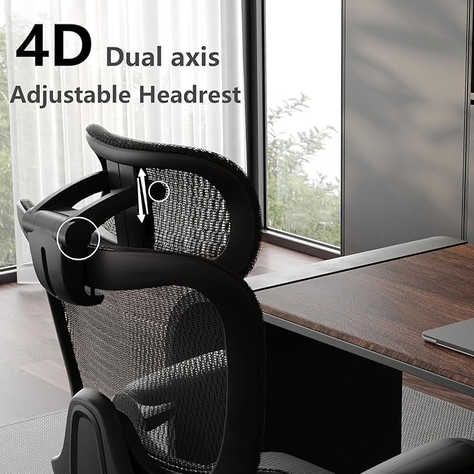 Ergonomic Office Chair, Mesh Home Office Desk Chair - Image 4