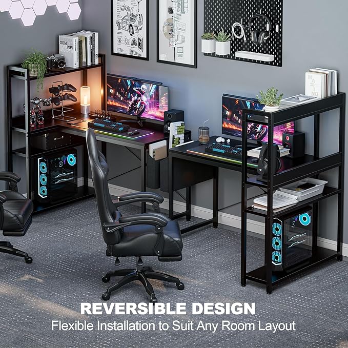 40 Inch L Shaped Computer Desk - Image 4