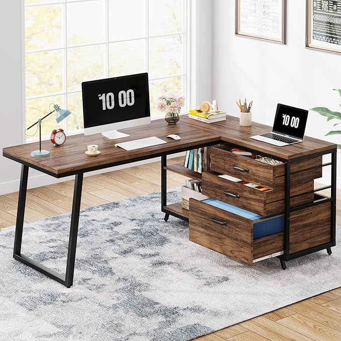 Tribesigns L-Shaped Computer Desk by Tribesigns