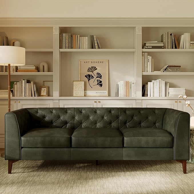 POLY & BARK Essex Leather Couch - Image 2