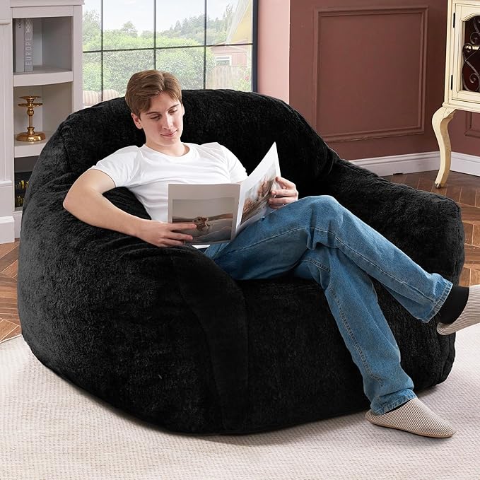 Giant Bean Bag Chair for Adults, Large Memory Foam BeanBag Chairs, Oversized - Image 3