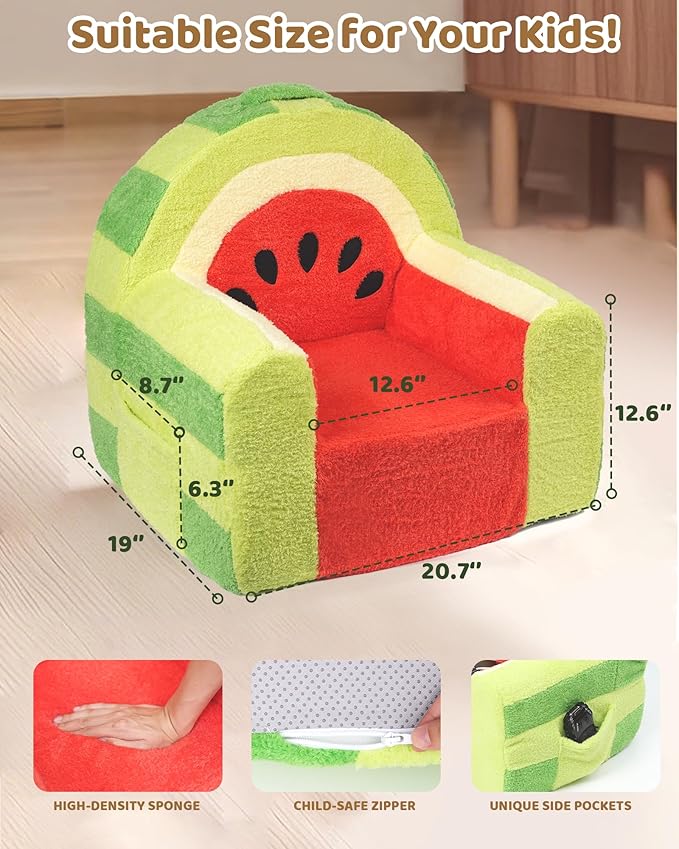 Toddler Chair, Comfy Foam Kids Couch - Image 3