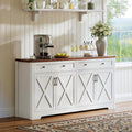 61'' Farmhouse Sideboard Buffet Cabinet by Lyromix