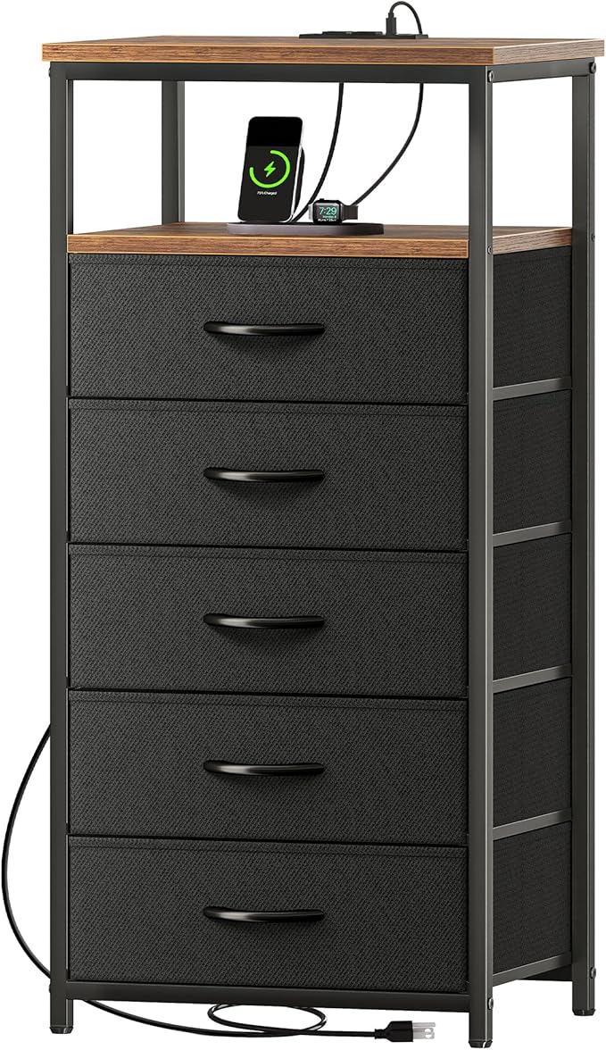 Huuger 5 Drawers Tall Dresser by Huuger