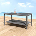 Helios&Hestia Rectangle All Weather Rattan Wicker Outdoor Coffee Side End Table by HeliosHestia