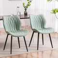 YOUNIKE Dining Chairs Set of 2, Upholstered Faux Leather Dining Room Chairs by YOUNIKE