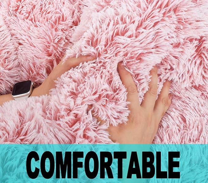 Fluffy Bean Bag Chair for Kids, 2.5FT Round Memory Foam Filled Bean Bag for - Image 4