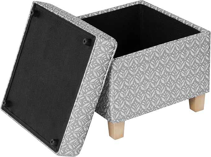HomePop Home Decor | K7342-A873 | Classic Square Storage Ottoman - Image 6