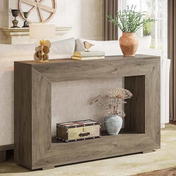 Tribesigns Farmhouse Console Table, 47 Inches Entryway Console Table - Image 6