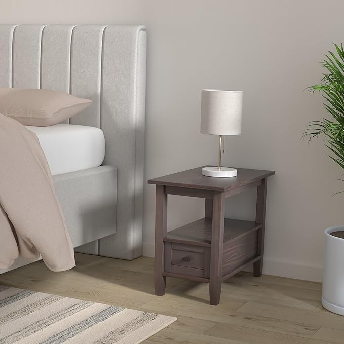SIMPLIHOME Warm Shaker SOLID WOOD 14 inch Wide Rectangle Transitional Narrow - Image 2