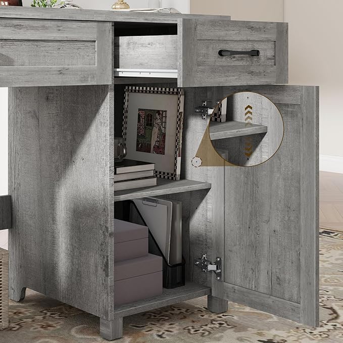Farmhouse 47" Executive Desk, Computer Desk - Image 5