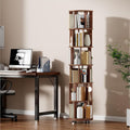 KEIKI 360° Spinning Revolving Bookcase, Solid Wood 6 Tier Rotating Bookshelf by Unknown