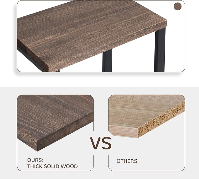 Real Solid Wood End Tables, Side Tables, Small Table - Image 5
