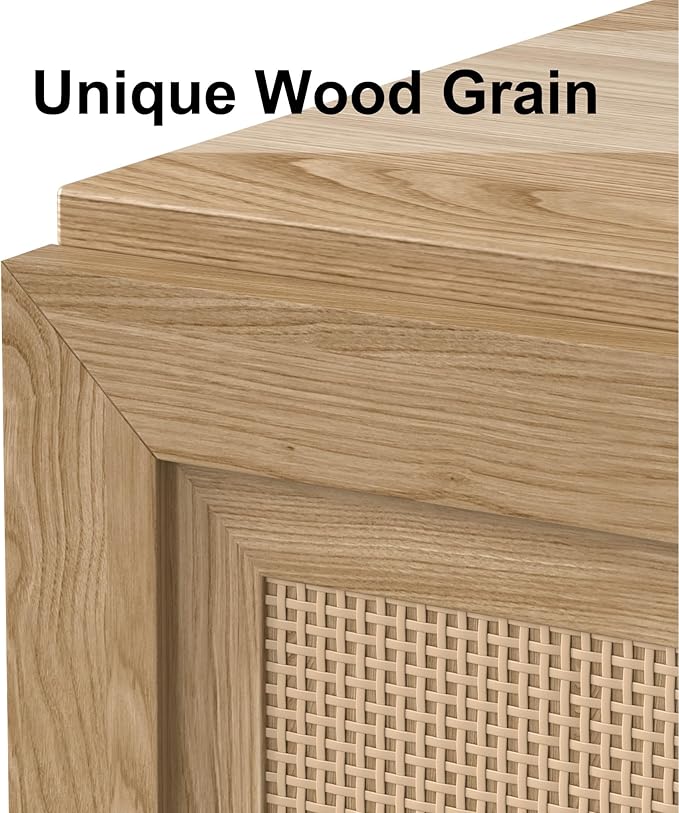 Buffet Cabinet, 4-Doors Sideboard Cabinet - Image 4