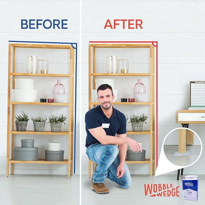 The Original Wobble Wedge Rigid Plastic Shims-MADE IN USA- Heavy-Duty Leveling - Image 8