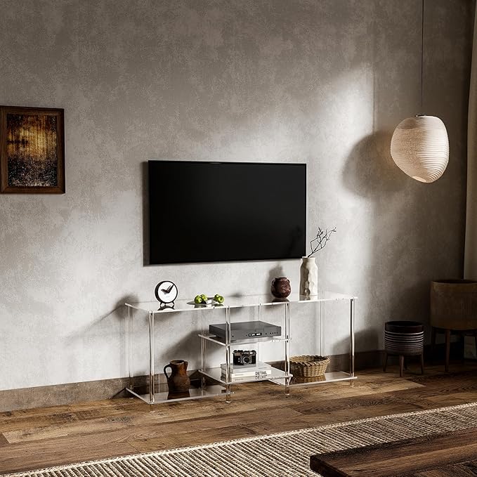 Eglaf Acrylic 55 Inch TV Stand - Image 2