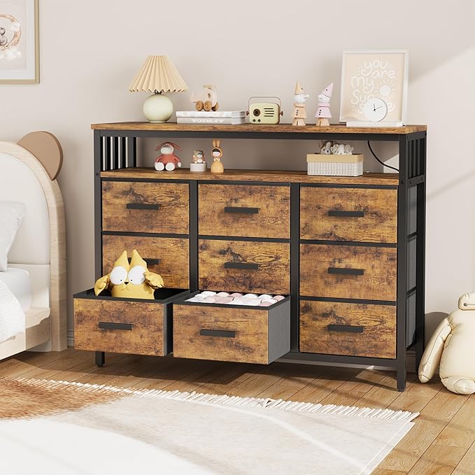 9 Drawer Dresser TV Stand up to - Image 2