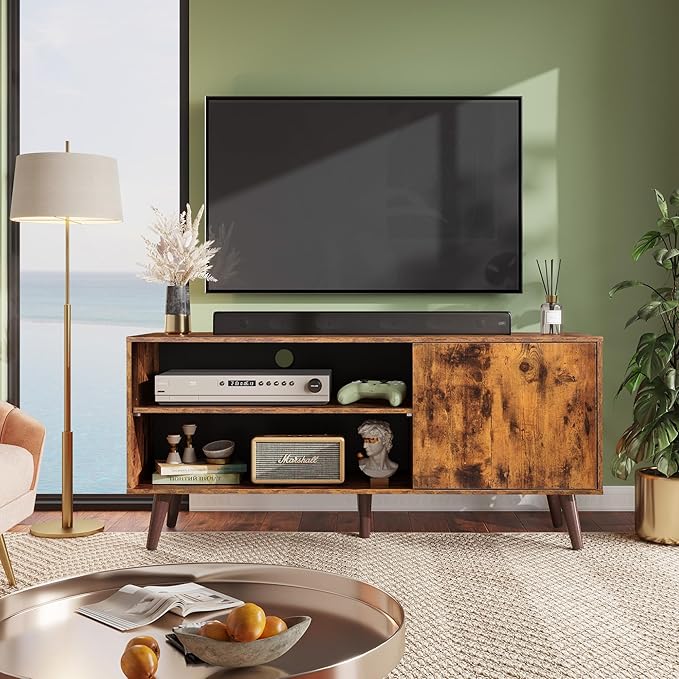 WLIVE TV Stand for 55 Inch TVs, Entertainment Center - Image 2