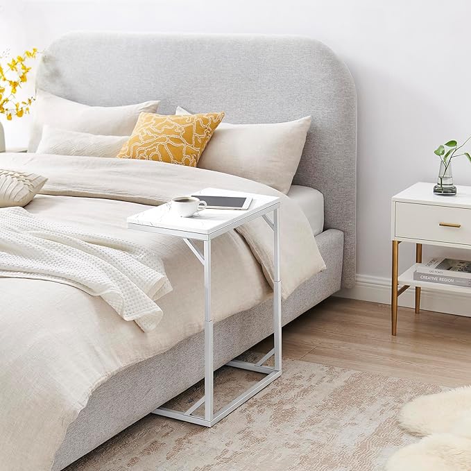 C-Shaped End Table, Small Sofa Table - Image 3