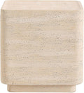 COSIEST 14.4" Outdoor Side Table, Rectangular Concrete End Table by COSIEST