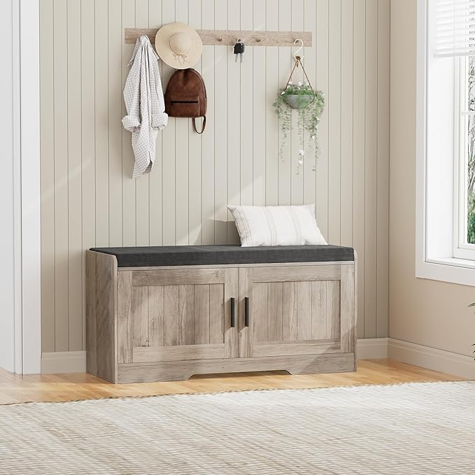 2-Tier Storage Bench, Shoe Bench by Homleke