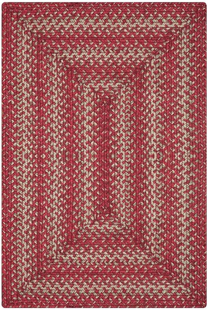 Homespice Apple Pie Red Jute Braided Rug 5x8' - Image 8