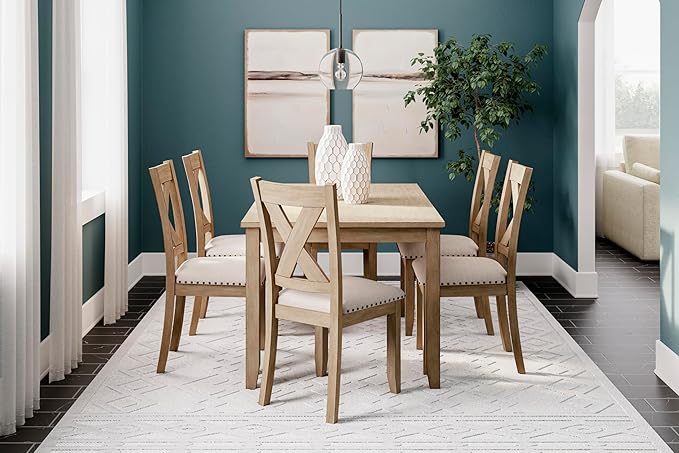 Signature Design by Ashley Sanbriar Casual Dining Table and Upholstered Chairs - Image 10