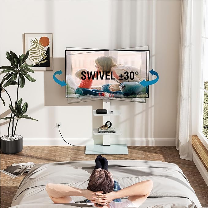FITUEYES Floor TV Stand for 32-75 inch TV - Image 3