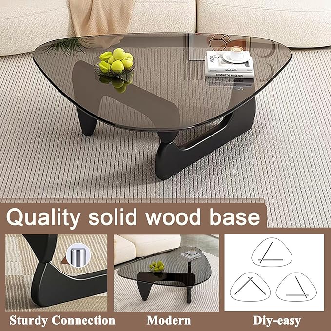 Mid Century Modern Glass Coffee Table - Image 4