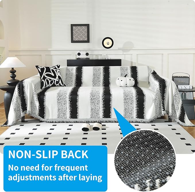LUFEIJIASHI Boho Couch Covers for Sofa Non Slip Sofa Covers Washable Couch - Image 2