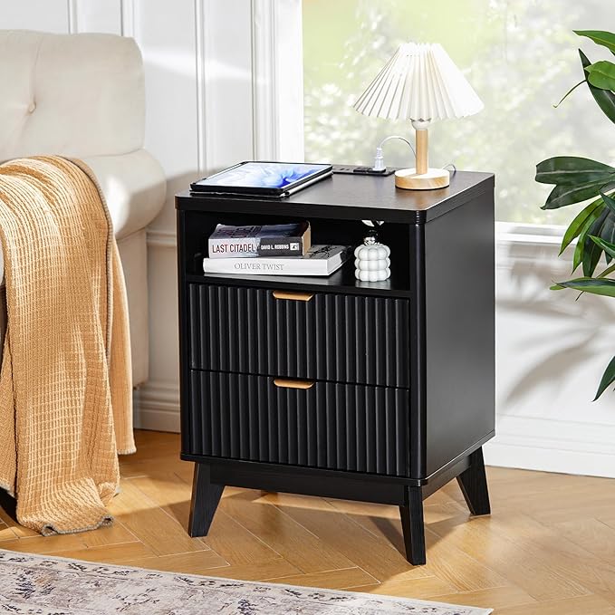 Fluted Nightstand Set of 2 - Image 7