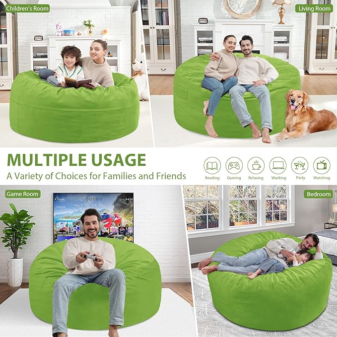 4FT Bean Bag Chair, Large Bean Bag Chairs - Image 5