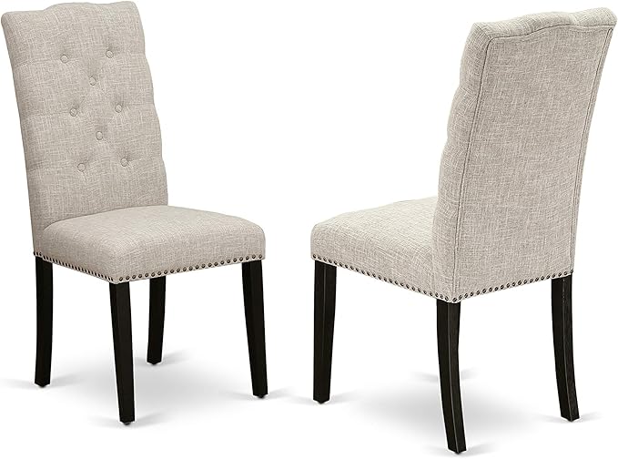 East West Furniture X697EL635-9 9 Piece Dining Set Includes a Rectangle Dining - Image 4